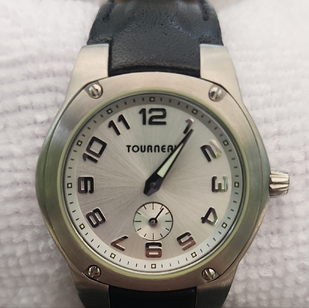 Tourneau Silver and Black Women's Watch
